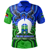 Indigenous Australian Aboriginal Polo Shirt Dhari Dreams NAIDOC Edition