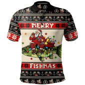 Australia Polo Shirt Fishing Santa Ugly Christmas