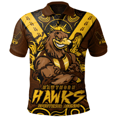 Hawthorn Polo Shirt Ripped Legacy Of The Game