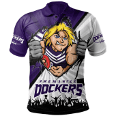 Fremantle Polo Shirt Breaking Through Fan Design