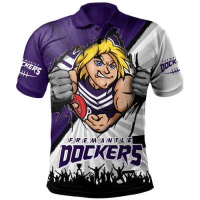 Fremantle Polo Shirt Breaking Through Fan Design