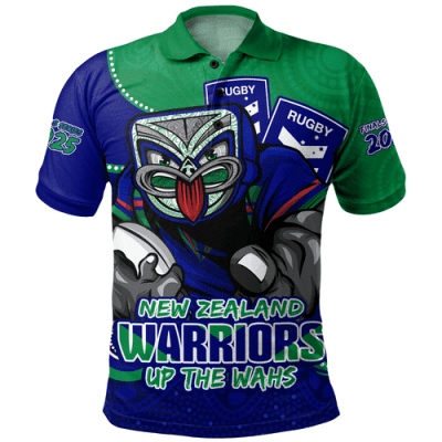 New Zealand Warriors Polo Shirt Battle For Glory Rugby Finals Edition