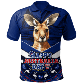 Australia Polo Shirt Kangaroo Pride Australia Day