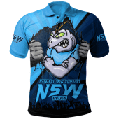 New South Wales Blues Polo Shirt Origin Battleground Blues Unleashed