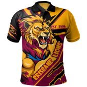 Brisbane Lions Polo Shirt Battlefield Glory Gear