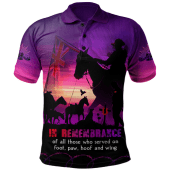 Australia Anzac Polo Shirt - Honouring All Those Who Served Polo Shirt