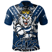 Geelong Cats Polo Shirt Ripped Legacy Of The Game