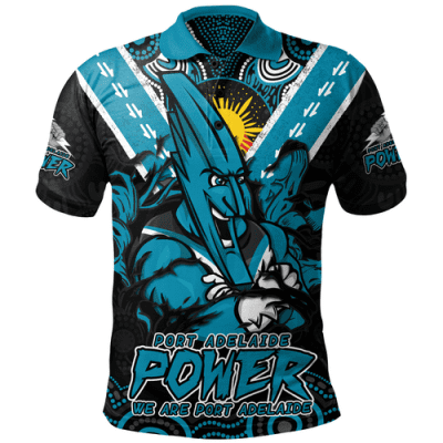 Port Adelaide Polo Shirt Ripped Legacy Of The Game