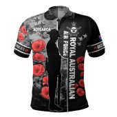 Aotearoa Australia Polo Shirt - Royal Australian Air Force Anzac Day Camouflage Style