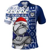 Canterbury-Bankstown Bulldogs Polo Shirt Merry Ugly Xmas Nordic Pattern Style