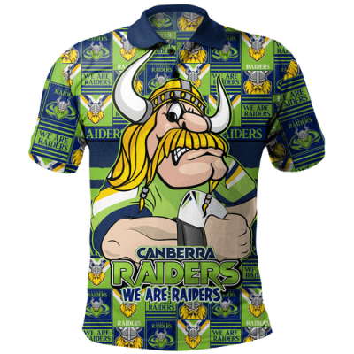 Canberra Raiders Polo Shirt Champion?s Pride Comic Style