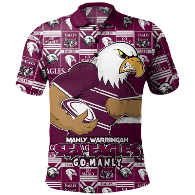 Manly Warringah Sea Eagles Polo Shirt Champion?s Pride Comic Style