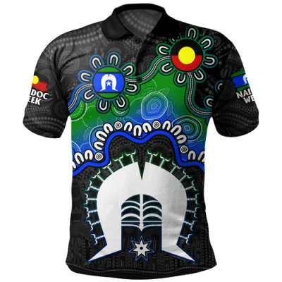Indigenous Australian Aboriginal Polo Shirt Naidoc Week Echo Of Ancestors