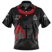 New Zealand Anzac Polo Shirt - Australia Remember Black