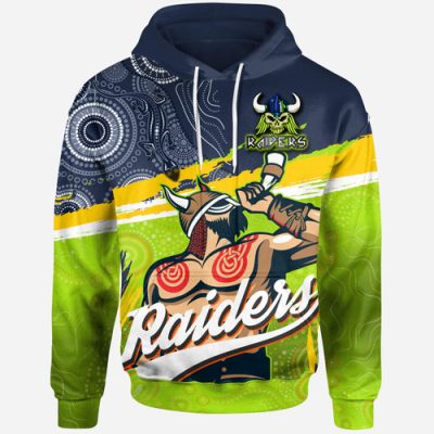 Canberra Raiders Custom Hoodie - The Indigenous Viking Soul