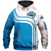 NBA Orlando Magic Bllue White Curves Pullover Hoodie