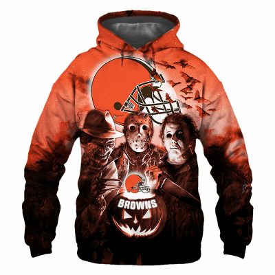NFL Cleveland Browns Halloween Night Pullover Hoodie
