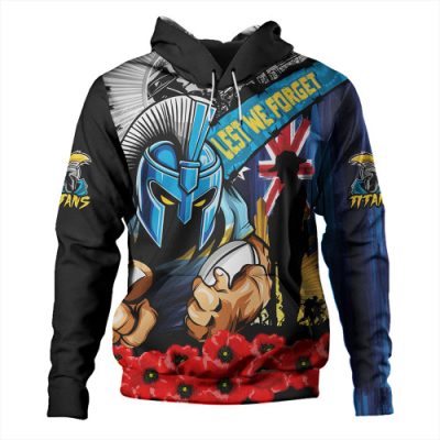 Gold Coast Titans Hoodie United In Spirit Anzac Day Tribute