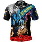 Gold Coast Titans Polo Shirt United In Spirit Anzac Day Tribute