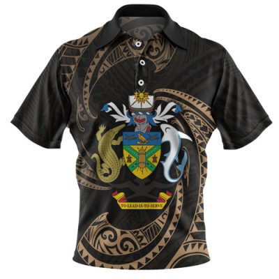 Australia South Sea Islanders Polo Shirt - Solomon Islands Gold Tribal Wave Pattern Polo Shirt