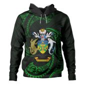 Australia South Sea Islanders Hoodie - Solomon Islands Green Tribal Wave Pattern Hoodie