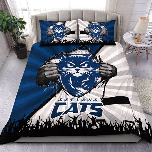 Geelong Cats Bedding Set Breaking Through Fan Design Geelong Cats Bedding Set Breaking Through Fan Design