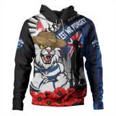 Geelong Cats Hoodie Anzac Day Honor United In Spirit