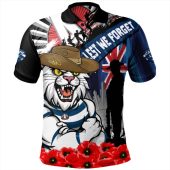 Geelong Cats Polo Shirt Anzac Day Honor United In Spirit