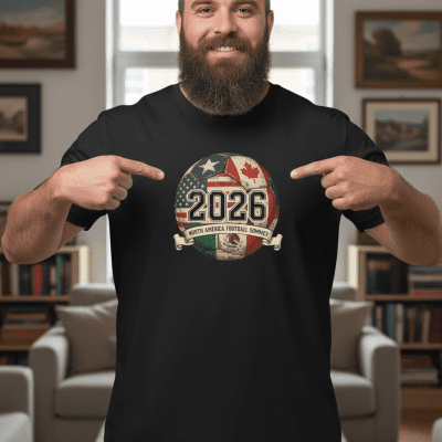 WC2026 Vintage ball Style US CA MX Tshirt
