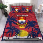 Australia  South Sea Islanders Bedding Set - Gilbert Islands In Polynesian Pattern With Coconut Trees Bedding Set