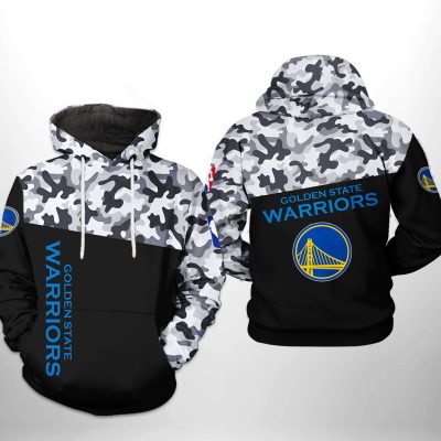 NBA Golden State Warriors Camo Pullover Hoodie