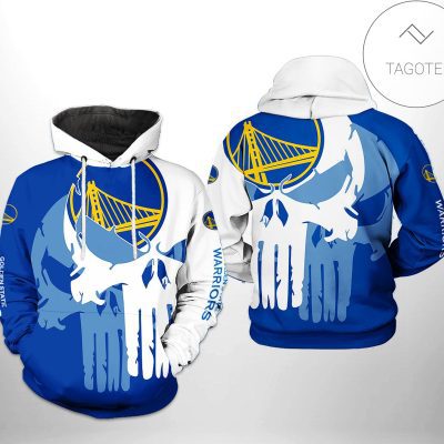 NBA Golden State Warriors Skull Pullover Hoodie