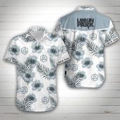 Linkin Park Floral White Hawaiian Shirt