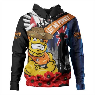 GWS GIANTS Hoodie Anzac Day Honor United In Spirit
