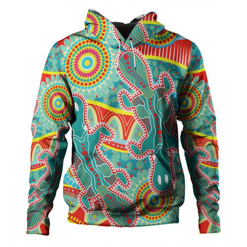 Australia Platypus Aboriginal Hoodie - Green Platypus With Aboriginal Art Dot Painting Patterns Inspired Hoodie Australia Platypus Aboriginal Hoodie - Green Platypus With Aboriginal Art Dot Painting Patterns Inspired Hoodie