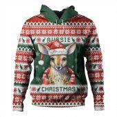 Australia Hoodie Merry Christmas Spirit Kangaroo Edition