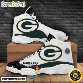 Green Bay Packers Football Nfl Custom Name Air Jordan 13 Shoes
