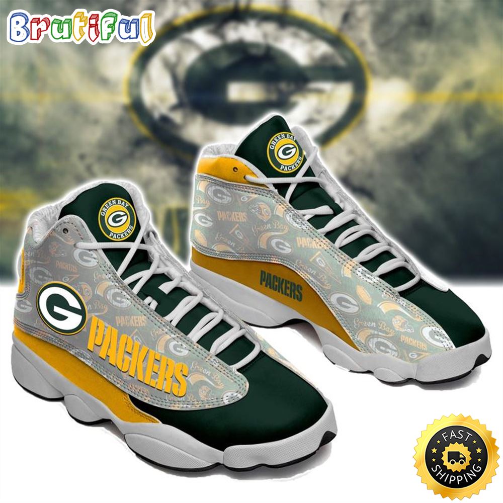 Green Bay Packers Nfl Ver 5 Air Jordan 13 Sneaker