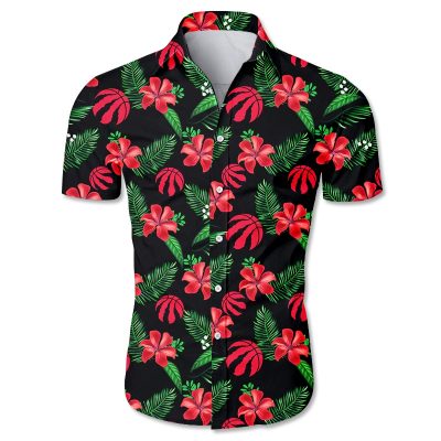 NBA Toronto Raptors Tropical Flowers Hawaiian Shirt V3