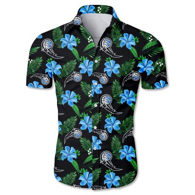 NBA Orlando Magic Tropical Flowers Hawaiian Shirt V6