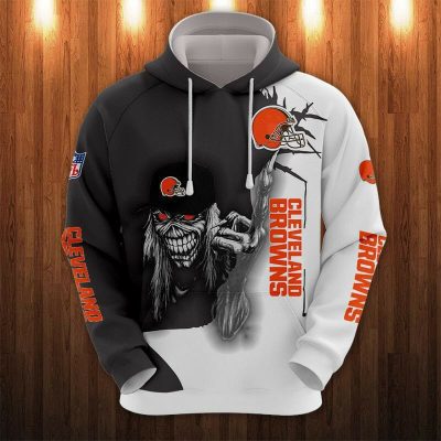 NFL Cleveland Browns Iron Maiden Pullover Hoodie