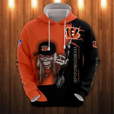 NFL Cincinnati Bengals Iron Maiden Pullover Hoodie