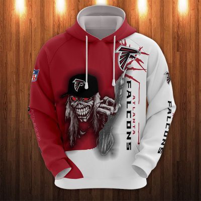 NFL Atlanta Falcons Halloween Iron Maiden Pullover Hoodie