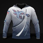 NFL Tennessee Titans White Navy Blue Pullover Hoodie