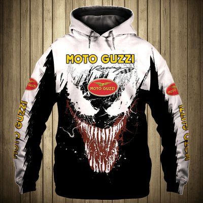 Moto Guzzi Skull Pullover Hoodie V1