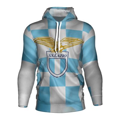 SS Lazio White Blue Pullover Hoodie V2