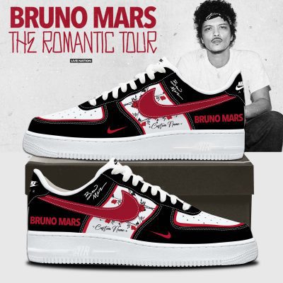 Romantic Tour 2026 - Bruno Mars Tour AF1 Shoes V4