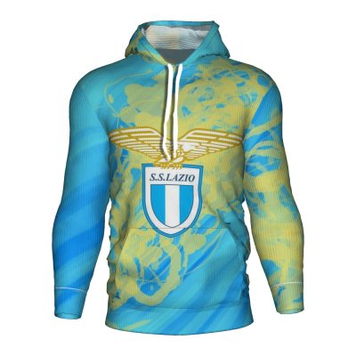 SS Lazio Blue Yellow Pullover Hoodie