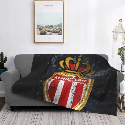 AS Monaco Black Fleece Blanket