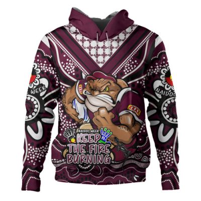 Queensland Maroons Hoodie Aboriginal Inspired Naidoc Week Custom For Die Hard Fan Supporters